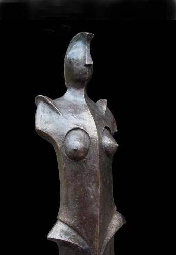 Brons sculptuur van Hans Grootswagers, Female power 2008