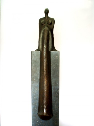Brons sculptuur van Hans Grootswagers, Liefdevol.(Enti
