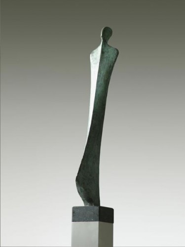 Brons sculptuur van Hans Grootswagers, Geluk.(Happiness) 2006