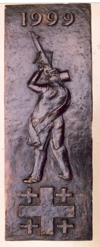 Plaquette Gilde St. Sebastiaan.(Guild relief) 1999, Hans Grootswagers