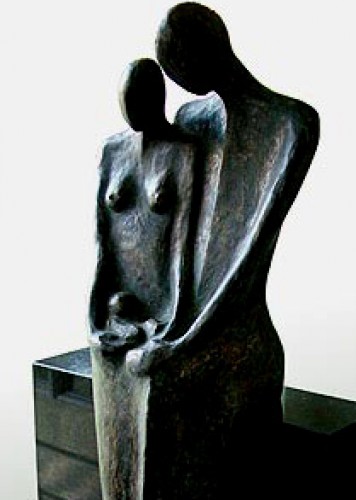 Brons sculptuur van Hans Grootswagers, Wonder. 2006