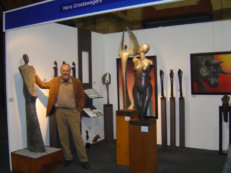 Mon stand on The great Art Fair , Foire des Arts Londres